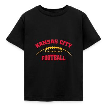 Kansas City Football - T-shirt Enfant - noir - Devant - AI Model Kid Female (0cm)