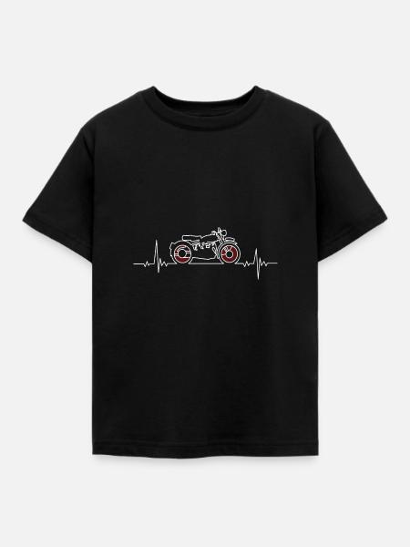 Zündapp Herzschlag - Kinder T-Shirt - Schwarz