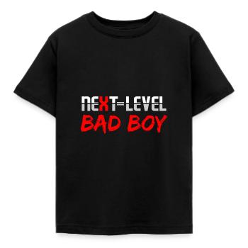 Next level bad boy - Kids' T-Shirt - black - Front - AI Model Kid Female (0cm)
