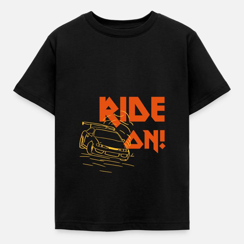 Ride On Tuning Tuned Car Gift Geschenk - Kinder T-Shirt - Schwarz