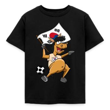 Fan Horse South Korea - Kids' T-Shirt - black - Front - AI Model Kid Female (0cm)