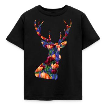 Tier - Kinder T-Shirt - Schwarz - Vorne - AI Model Kid Female (0cm)
