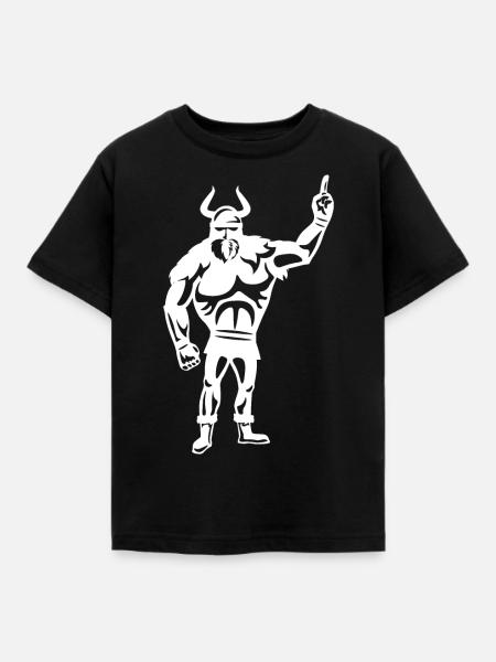Hardstyle Wikinger - Kinder T-Shirt - Schwarz