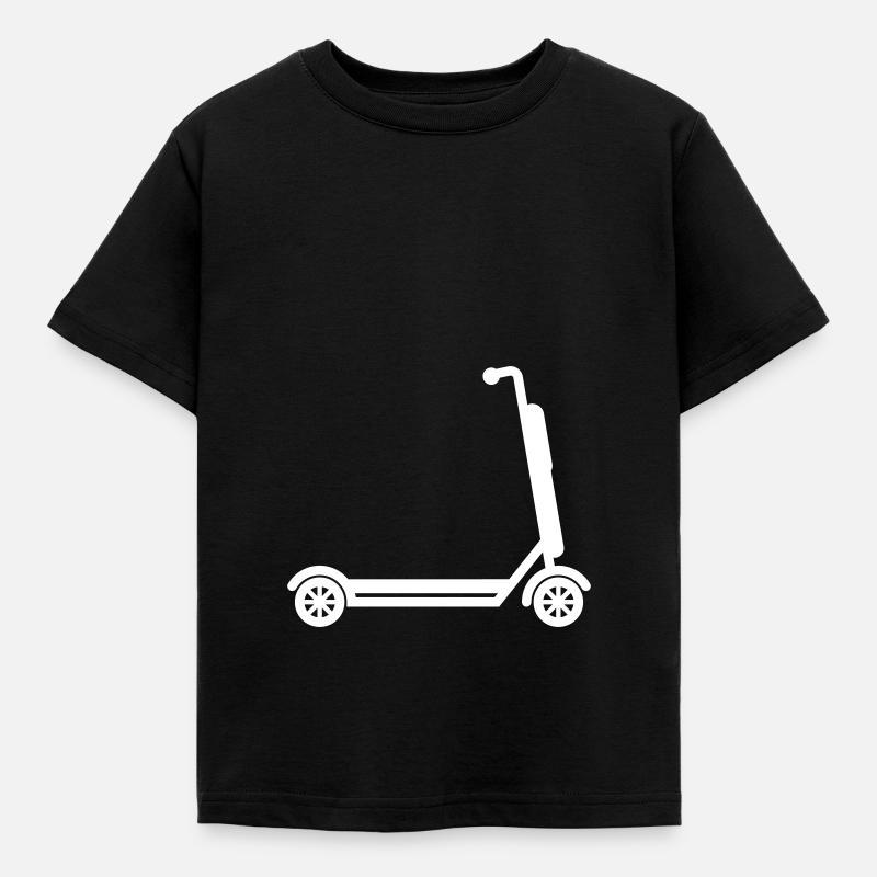 E-roller Icon - Kinder T-Shirt - Schwarz