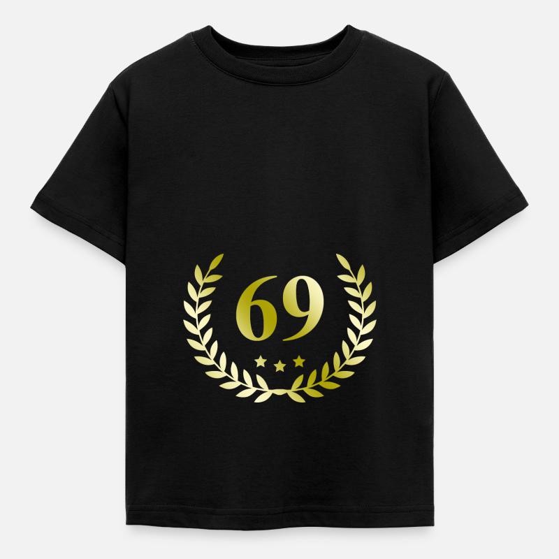 69 Couronne numérique - T-shirt Enfant - noir