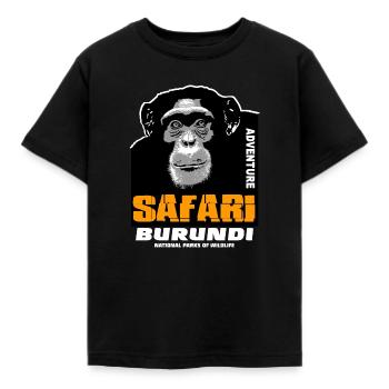 Burundi - Chimpanzés - T-shirt Enfant - noir - Devant - AI Model Kid Female (0cm)