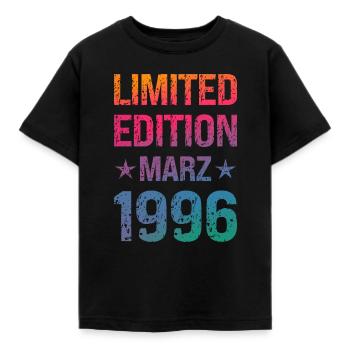 Fête d'anniversaire en édition limitée Vintage 1996 - T-shirt Enfant - noir - Devant - AI Model Kid Female (0cm)