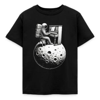 Astronaute Astronaute Piano - T-shirt Enfant - noir - Devant - AI Model Kid Female (0cm)