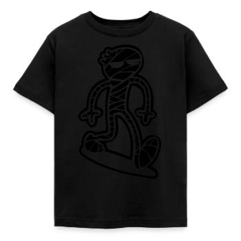 Mumie Willy - Kinder T-Shirt - Schwarz - Vorne - AI Model Kid Female (0cm)