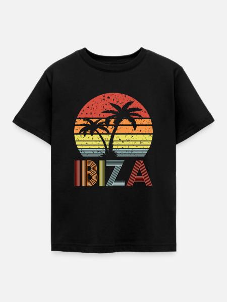 Ibiza - Kinder T-Shirt - Schwarz