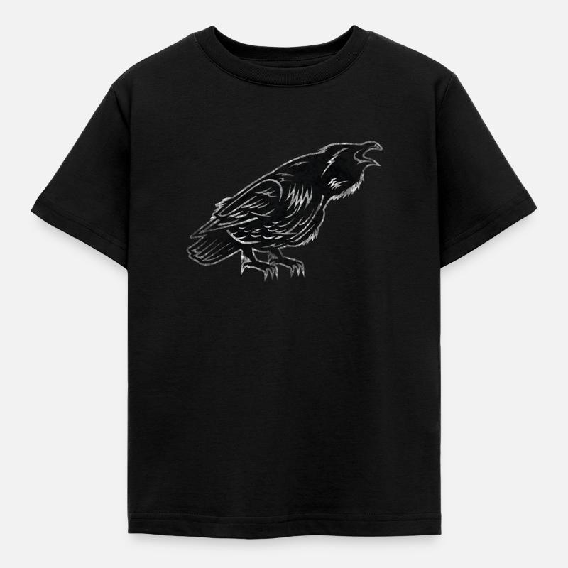 Crow - Kids' T-Shirt - black