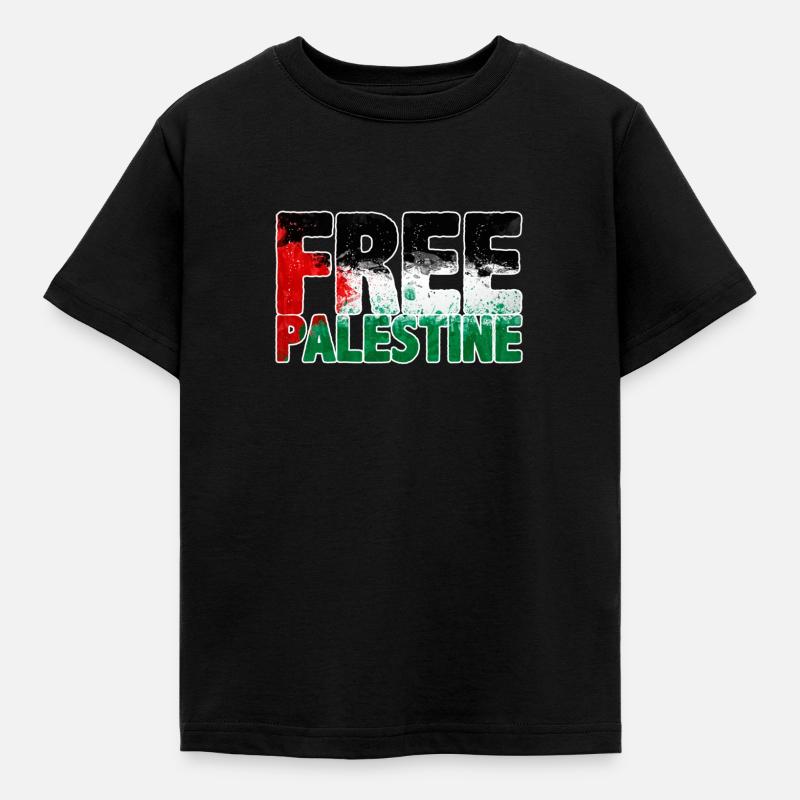 Palestine libre - T-shirt Enfant - noir