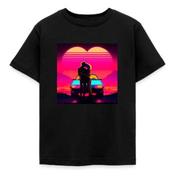 Zusammen für immer - Kinder T-Shirt - Schwarz - Vorne - AI Model Kid Female (0cm)