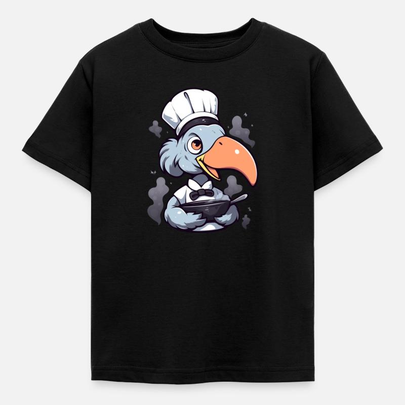 Schuhschnabel Koch - Kinder T-Shirt - Schwarz