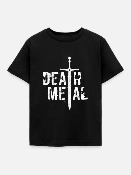 Death Metal - Kinder T-Shirt - Schwarz