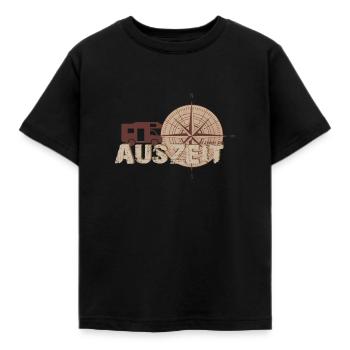 Auszeit Wohnmobil - Kinder T-Shirt - Schwarz - Vorne - AI Model Kid Female (0cm)