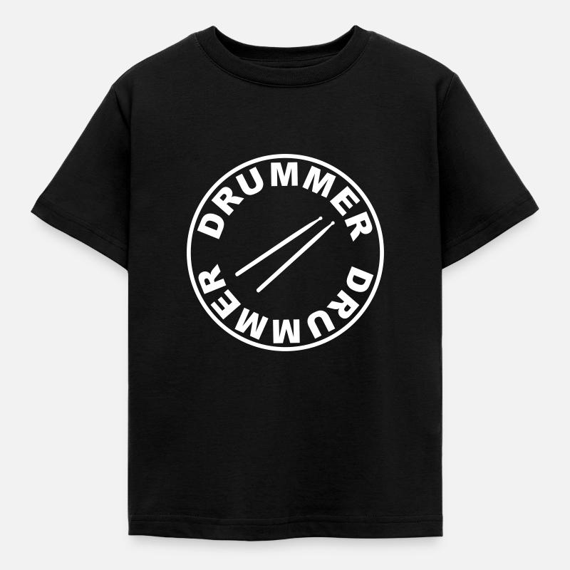 Drummer - rund - T-shirt Enfant - noir