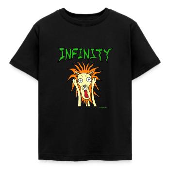 Infinity - Kids' T-Shirt - black - Front - AI Model Kid Female (0cm)