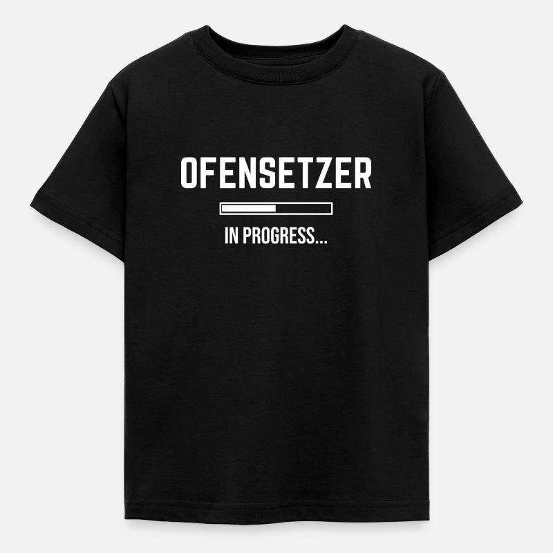 Ofensetzer In Progress - Kinder T-Shirt - Schwarz