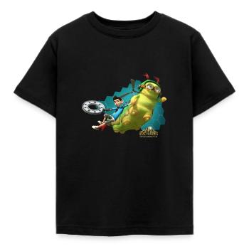 Insectibles Zak und Raupe Chowser - Kinder T-Shirt - Schwarz - Vorne - AI Model Kid Female (0cm)