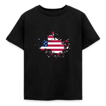 Lust 4 America - Kids' T-Shirt - black - Front - AI Model Kid Female (0cm)