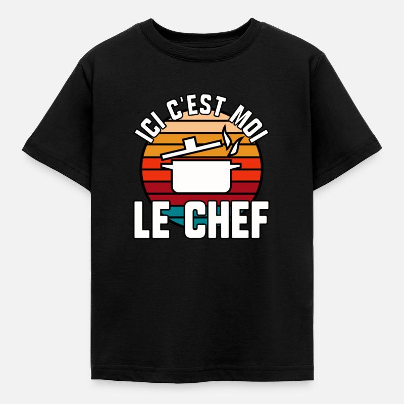 Ici c’est moi le chef - T-shirt Enfant - noir