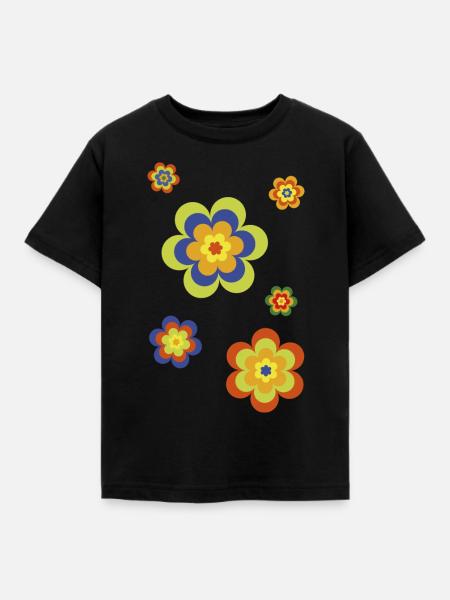 limited edition 3a flower power - Kinder T-Shirt - Schwarz