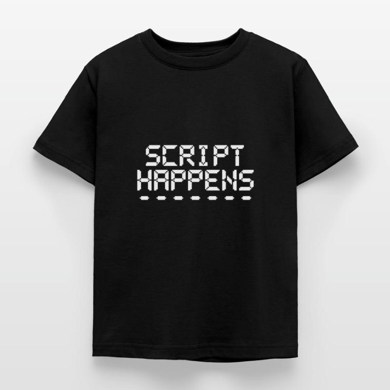 Le script de programmation informatique se produit Programmeur T-shirt Enfant