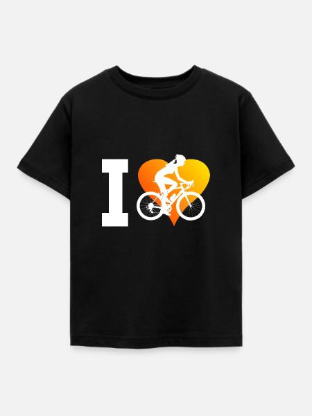 Women's Cycling Mountain Bike Men - Kids' T-Shirt - black