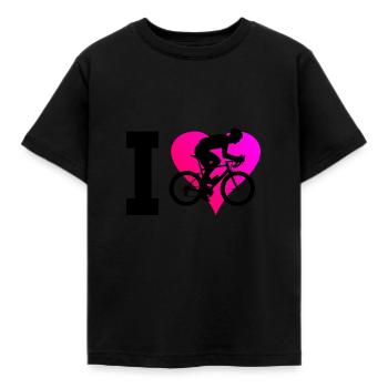 Rennradfahrer Rennradfahren Damen Rennrad - Kinder T-Shirt - Schwarz - Vorne - AI Model Kid Female (0cm)