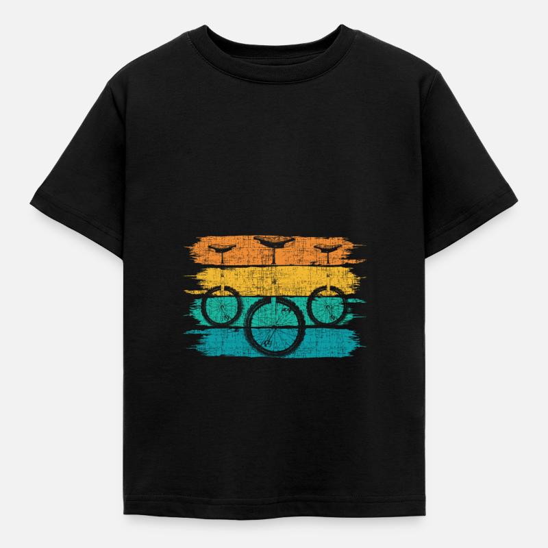 Einrad - Kinder T-Shirt - Schwarz