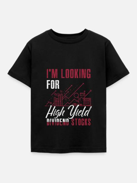Aktien Dividende - Kinder T-Shirt - Schwarz