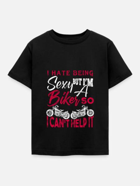 Motorrad - Kinder T-Shirt - Schwarz