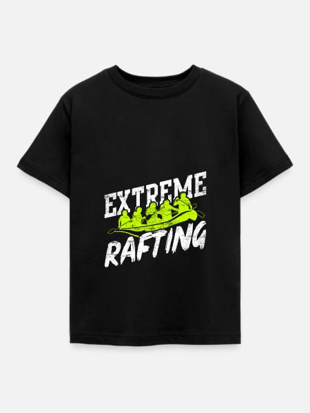Rafting Floss - Kinder T-Shirt - Schwarz