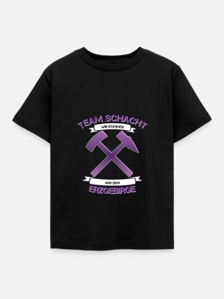 Aue im Erzgebirge - Kinder T-Shirt - Schwarz