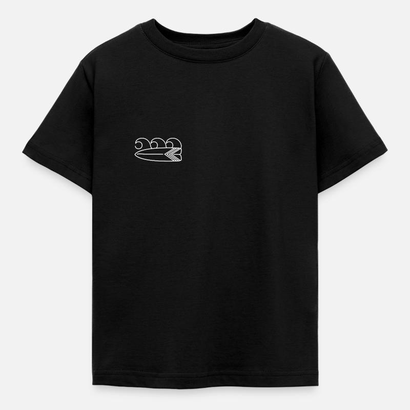 Planche de surf - T-shirt Enfant - noir