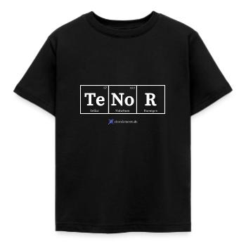 Tenor (dark fabrics) - Kids' T-Shirt - black - Front - AI Model Kid Female (0cm)