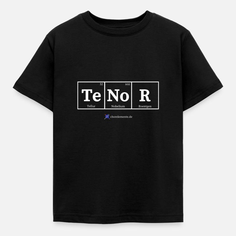 Tenor (dunkle Stoffe) - Kinder T-Shirt - Schwarz