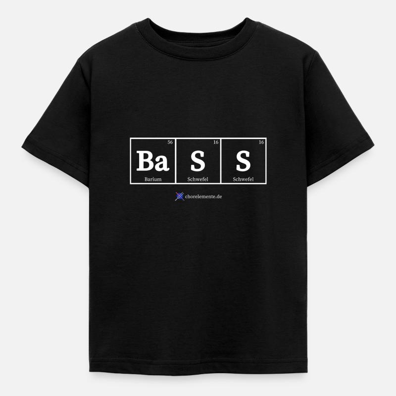 Bass (dunkle Stoffe) - Kinder T-Shirt - Schwarz