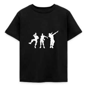 The L, Floss, Dab - Kinder T-Shirt - Schwarz - Vorne - AI Model Kid Female (0cm)