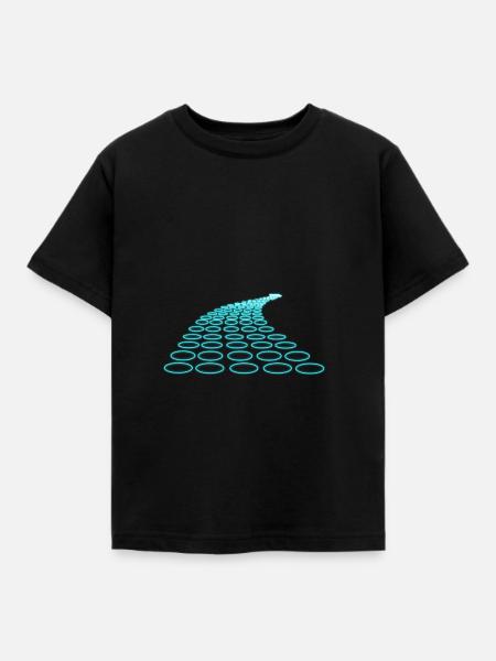 abstrakte punkte - Kinder T-Shirt - Schwarz