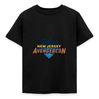 New Jersey Avenger Con T-Shirt - Kids' T-Shirt - black - Front - AI Model Kid Female (0cm)