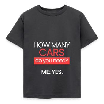 Combien de voitures? - T-shirt Enfant - charbon - Devant - AI Model Kid Female (0cm)