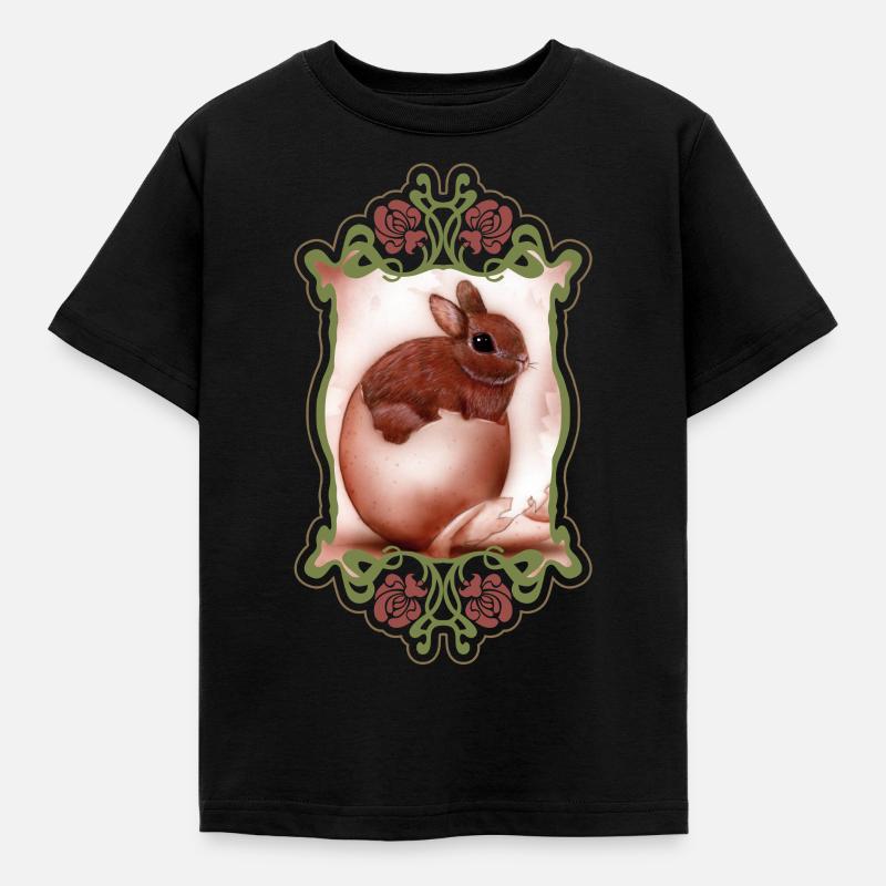 Easter Bunny - Kids' T-Shirt - black