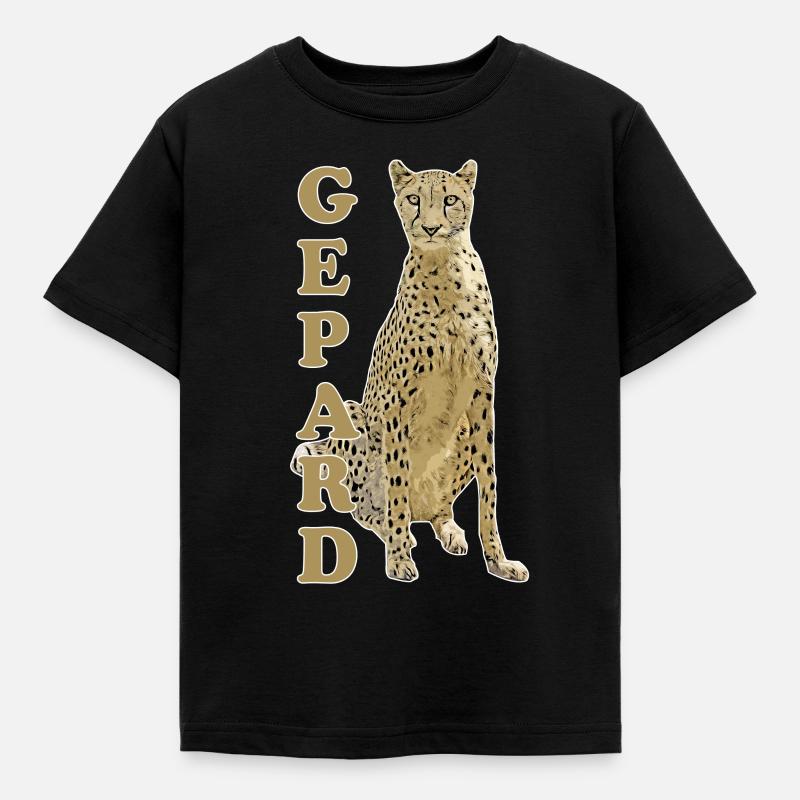 guépard - T-shirt Enfant - noir
