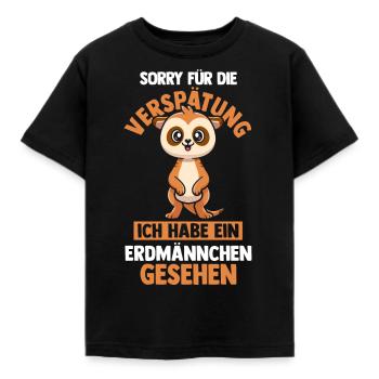 Erdmännchen - Kinder T-Shirt - Schwarz - Vorne - AI Model Kid Female (0cm)