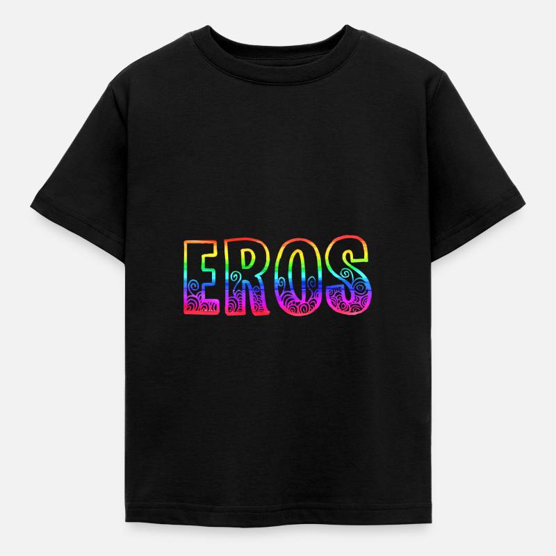 eros rs regenbogen - Kinder T-Shirt - Schwarz