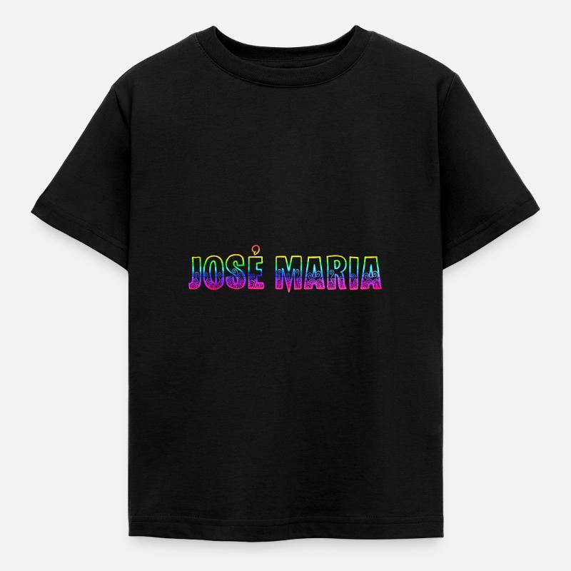 josé maria rs regenbogen - Kinder T-Shirt - Schwarz