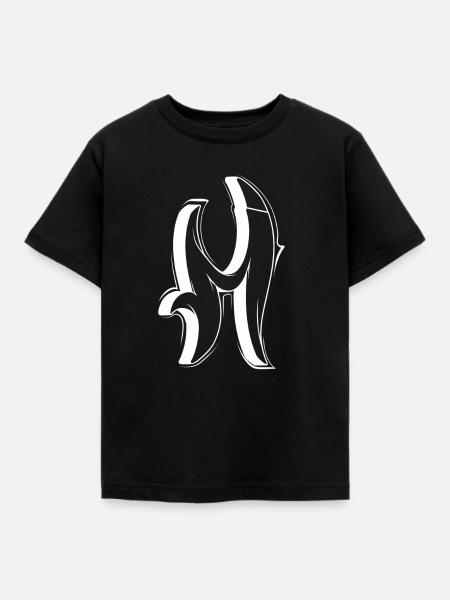 M - Kinder T-Shirt - Schwarz