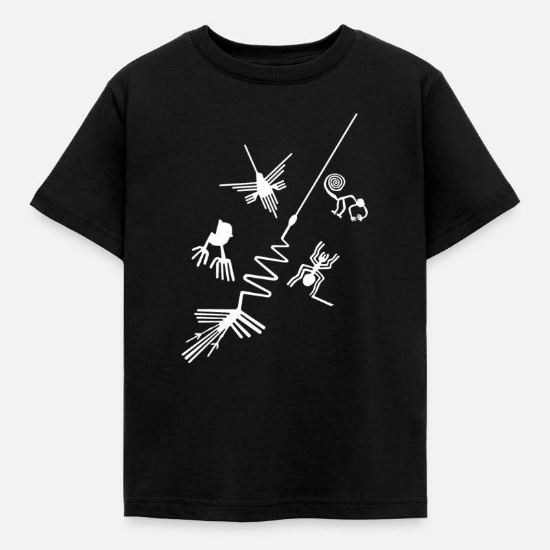 Nazca Lines - Peru - Kids' T-Shirt - black